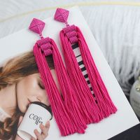 Modern Women 39;s Earrings 2021 Popular Boho Tassels Personality Stylish Versatile Smart Temperament Nightclub Show Party Earrings