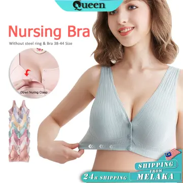 Shop Nursing Bra Maternity Breastfeeding Bra Push Up Cotton