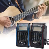 【CW】 LC 5 Pickup 5 Bands Acoustic Guitar Piezo Backlight Preamp EQ Equalizer Tuner