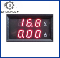 Shockley โวลต์มิเตอร์แอมมิเตอร์กระแสตรง100V 10A แผงควบคุม LED สีแดงแอมป์เครื่องวัดแรงดันไฟฟ้าแบบดิจิตอลคู่