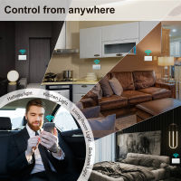 Tuya Smart Life Timer On Off Touch Switch ไม่มี Neutral Wifi US AU อิสราเอลบราซิลกันน้ำสำหรับ220V 240V หลอดไฟ2 3 Way