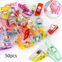 50PCS Multipurpose Sewing Clips Colorful Clips Plastic Craft Crocheting Knitting Safety Clips Assorted Color Binding Clips Paper