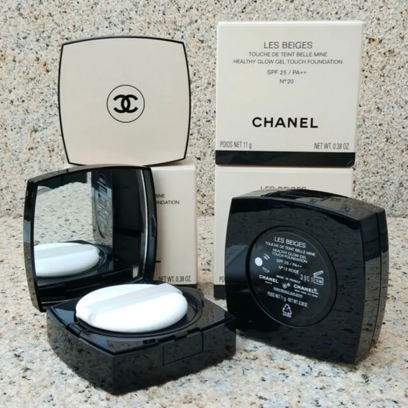 chane1 Les Beiges Healthy Glow Gel Touch Foundation Cushion Shade Sheer  Powder 11gr N10/N12/N20 SPF 25/PA++(100% Ori)