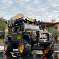 1:28 Camel Cup Land Rover Defender Alloy Racing Car Model Diecasts &amp; Toy Metal Toy Off-road Vehicles Model Collection Kids Gifts