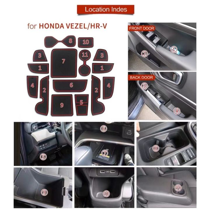 แผ่นยางรองคอนโซลหน้า-honda-hrv-rv