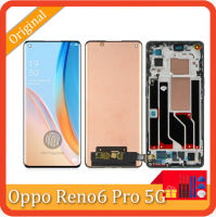 6.55 สำหรับ Oppo Reno6 Pro 5G แผงหน้าจอทัชสกรีนจอแสดงผล LCD แบบสัมผัสหน้าจอสำหรับ PEPM00 LCD Reno 6 Pro CPH2249