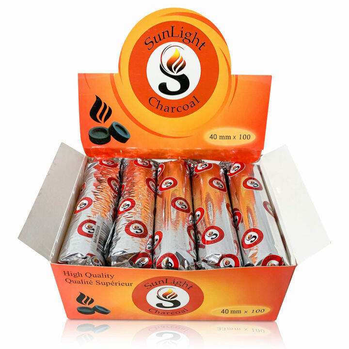 Sunlight Charcoal Charcoal Tablets for Incense Quick Light Coal