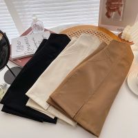 [COD] leather design high waist a-line womens autumn 2021 new Korean style fashion package hip slim