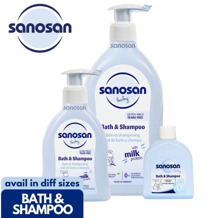 All New Sanosan Baby Bath & Shampoo (baby bath soap and shampoo
