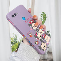 Case4you สำหรับ OPPO A12 A12E OPPO A12S การ์ตูนน่ารักลายขอบซิลิโคนป้องกันกล้องแบบเต็ม