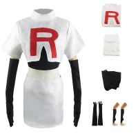 Team Rocket Cosplay Jessie Musashi James Kojirou Halloween Costume Wig Full Set Women Men Girls Game Anime Uniform Accessories