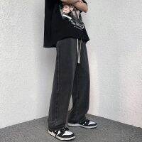 jussara Lee black jeans summer mens thin section simple style all-match Hong Kong style Guangzhou Xintang denim trousers vibe style