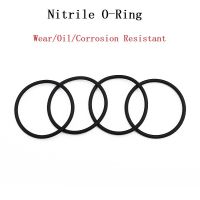 ไนไตรล์โอริงสีดำ OD 3-50มิลลิเมตรเส้นผ่าศูนย์กลางลวด1มิลลิเมตรที่มีคุณภาพสูง NBR น้ำมันทนแหวนปิดผนึก-100ชิ้น