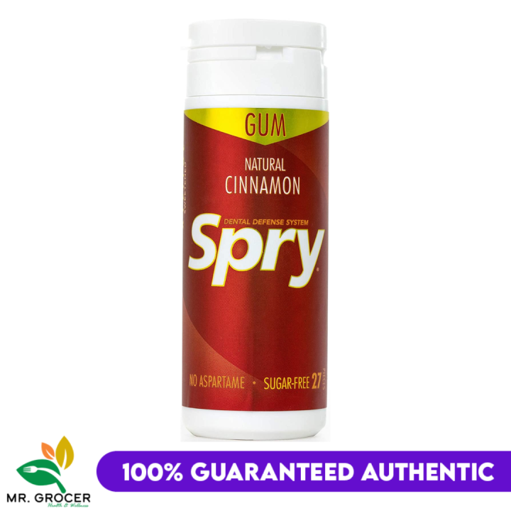 Spry Fresh Natural Xylitol Chewing Gum Dental Defense System Aspartame