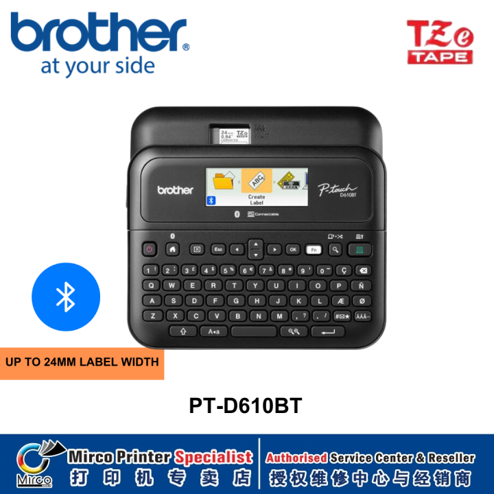 Brother PTD610 Mobile Portable Label Printer (Bluetooth Connect Direct