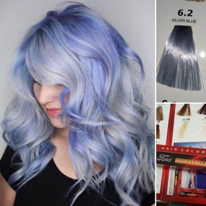 【Explosive models】silver blue hair color | Lazada PH