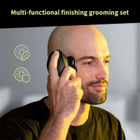 ล้างมีดโกนไฟฟ้าแบบ All-In-One เปลี่ยนหัวแปรงทำความสะอาดใบหน้าจมูกผม Trimmer Haircutter Multi-Effect Grooming