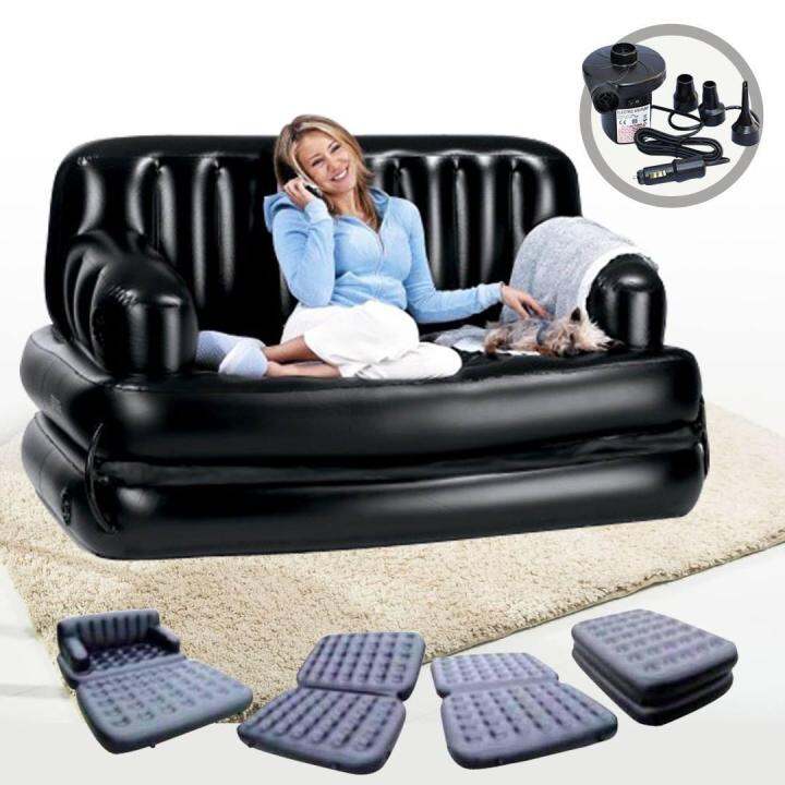 BESTWAY 5 IN 1 INFLATABLE SOFA AIR BED WITH AIR PUMP Lazada PH
