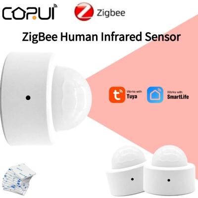 CORUI Zigbee Tuya Human Body Sensor Wireless Smart Body Movement PIR Motion Sensor Zigbee ใช้กับ Gateway Tuya Smart Life App