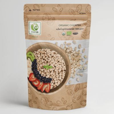 Green Life Organic Chickpea เมล็ดถั่วลูกไก่ ออร์แกนิค (1000g)