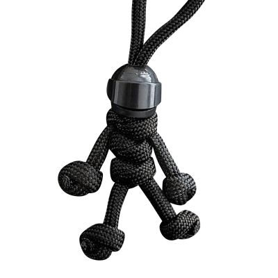 Creative Motorcyclist Minifigure Hanging Chain Umbrella Rope Weaving Keychain Personality Motorcycle Helmet Key Accessories