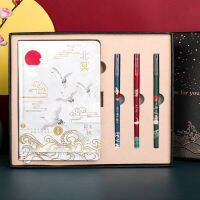 Chinese Antiquity Style Student Planner Notebook Gel Pen Stationery Set Diary Planner Scrapbook Traveler Journal Notebook