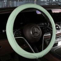 2023 New embossed leather steering wheel cover Steering Wheels Accessories