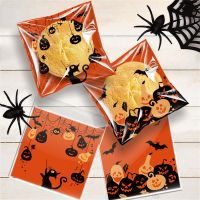 【YF】♀♀  100pcs Plastic Pumpkin for Kids Happy Decoration