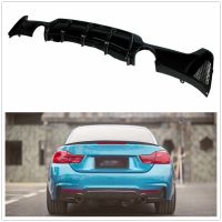 For BMW F32 F33 F36 4 Series M Sport 2014-2020 428i 430i 435i Rear Bumper Diffuser Spoiler Lip Gloss/Matte Black/ Carbon Look