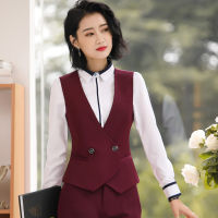 Ladies Work Wear Uniform Vest Slim V-Neck Formal Sleeveless Jacket Female Black OL Waistcoat Vests for Women Gilet Femme Chaleco