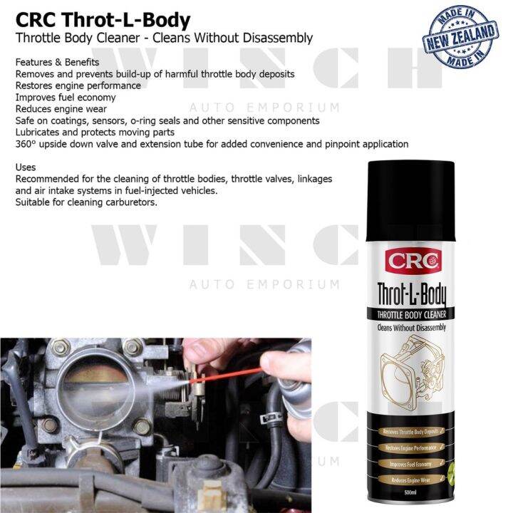 CRC ThrotLBody Throttle Body Cleaner 500ml Cleans Without