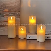 Swinging Wick Simulation LED Candle Light Dancing Candlelight Ins Photo Decoration Atmosphere Light Bedroom Night Light 【SEP】