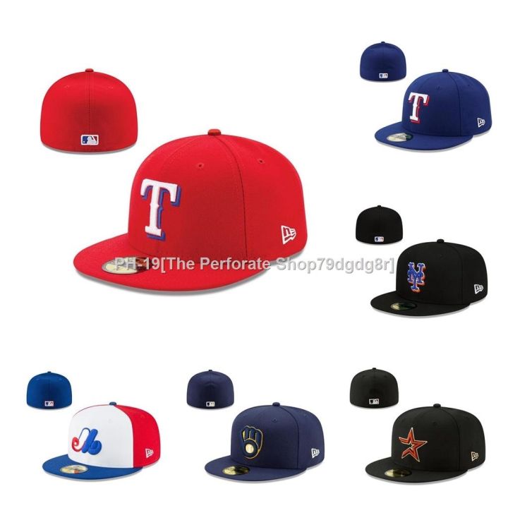 ☼☃ Texas Rangers Cap Fitted Cap Men Women Hat Hiphop Hat Full Closed Sports  Hats TC3Q