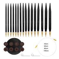 High Quality Interchangeable Ebony Circular Knitting Needles Sweater Weaving Tools Wool Cotton Yarn DIY Knit Accessories