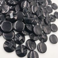 50pcs 12mm Black Resin Buttons Apparel Sewing Accessories PZ168 Haberdashery