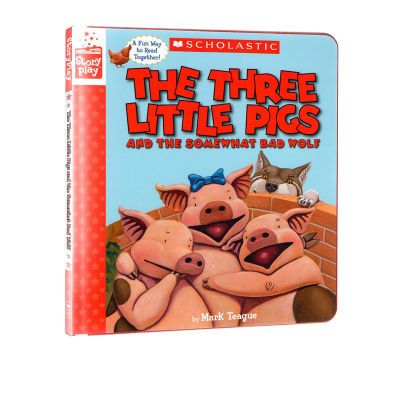 The three little pigs and the what bad wolf academic story play series hardcover childrens emotional enlightenment parent-child picture books