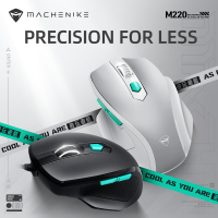 Mache เมาส์ M220แบบมีสายเมาส์สำหรับเล่นเกมส์3600 DPI,เมาส์มีไฟ LED แบ็คไลท์น้ำหนักเบาสีดำ เมาส์สีขาวสำหรับคอมพิวเตอร์คอมพิวเตอร์แล็ปท็อปเครื่อง826