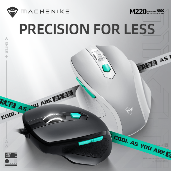 [DELIVER IN 3 DAYS]Machenike M220 wired gaming mouse 3600 DPI LED