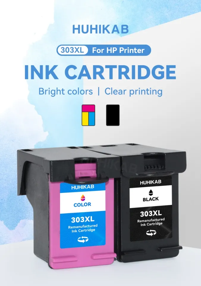 Ink Cartridge 303XL Replacement For HP 303 XL For HP303 Envy 6220 6222 6230  6234 6252 6255 6258 7822 7830 7855 7858 7864 Printer