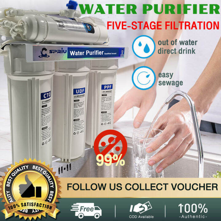 FIVEFold Filtration Water filter Reverse osmosis system Integrated