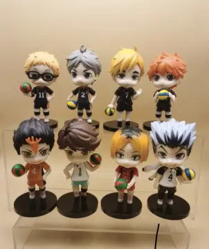 8pcs/set volleyball juvenile anime haikyuu action