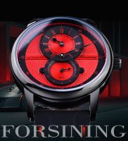 ZZOOI Forsining 2021 Fashion Sport Racing Design Red Mens Watches Automatic Mechanical Wrist Watch Top Brand Luxury Male Clock Relogio