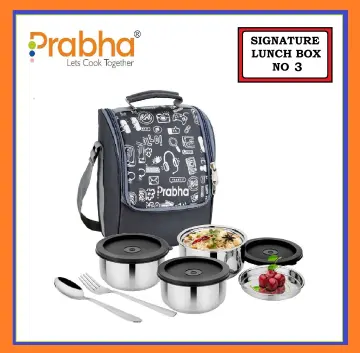 1pc 316 Stainless Steel Thermal Lunch Box With Subdivided