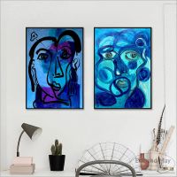 Abstract Man Face Picasso Posters And Prints Wall Pictures For Living Room Canvas Painting Art Decorative Home Decor Cuadros