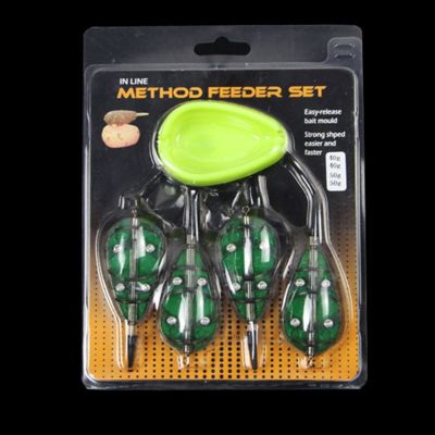 【hot】◕  1pcs Fishing Feeders With Mould Set Carp Foshing Tackle Tools Pesca Iscas Accessories