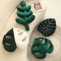 5270ซม. สไตล์นอร์ดิกสีเขียวเหมือนจริง Liebm Leaf Plush หมอน Plantain Leaves Love Shape Nap Sleep Cushion โซฟา Decor ของขวัญ