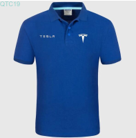 2023 TESLA BLUE POLO New polo shirt