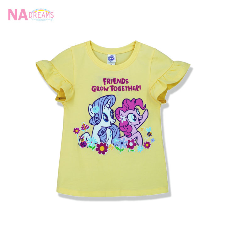 my-little-pony-เสื้อยืดคอกลม-เสื้อคอกลม-ผ้าคอตตอนสแปนเด็กซ์-ลายโพนี่-จาก-nadreams-เนื้อผ้าเกรดดี-นุ่มมาก