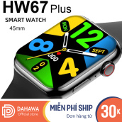 Đồng Hồ Thông Minh Nam Nữ Cảm Ứng Smart Watch HW67 Plus Cao Cấp Màn Hình Tràn Viền Thay Được Ảnh Nền Báo Cuộc Gọi Và Tin Nhắn Kết Nối Bluetooth Chống Nước DSDH96