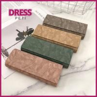 PETI DRESS หนังพียู กล่องใส่แว่นตา เคสป้องกันรอย ป้องกันการกด กล่องใส่แว่นกันแดด แฟชั่นสำหรับผู้หญิง น้ำหนักเบามาก สำหรับผู้หญิง